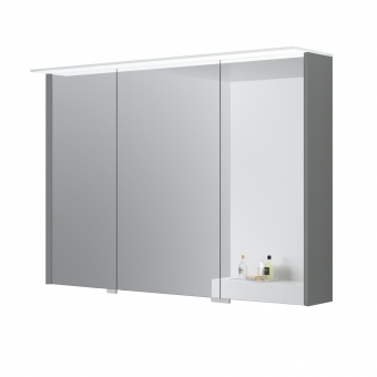 Viedrodinė spintelė Loft 100cm šviesiai pilka LED 